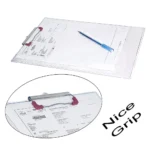 Transparent Unbreakable Clip Board – Durable Exam Writing Pad for School & Office (Pack of 1) - Image 3