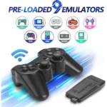 4K Ultra HD TV Video Game Console Stick with Dual 2.4G Wireless Controllers | 10,000+ Built-in Classic Retro Games | 64GB Mini HDMI Gaming Console – GB, GBA, GBC, SFC, FC, MD Emulators - Image 3