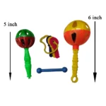 Uma New Born Baby Toys Rattle Set 4 Pcs – Safe, Colorful and Fun for Your Little One! (Pack of 1) - Image 2