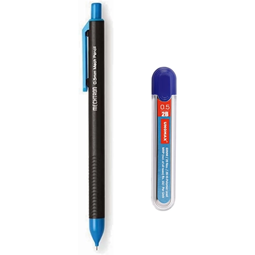 unomax-pen-pencil-mechtron-05 Unomax Mechtron 0.5mm Mechanical Pen Pencil – Smooth, Precise & Durable Writing Tool (Pack of 1) - Image 1