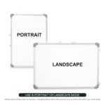 White Board - Double-Sided Non-Magnetic White Board - Durable & Versatile (Pack of 1) - Image 2