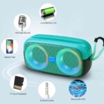 Portable Bluetooth Speaker - 066, Music Sync RGB Lights - Image 2