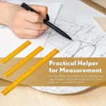 Wooden Ruler Scale – Durable & Eco-Friendly Measuring Tool for Precision ✨ (Pack of 1) - Image 3