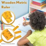 Wooden Ruler Scale – Durable & Eco-Friendly Measuring Tool for Precision ✨ (Pack of 1) - Image 4