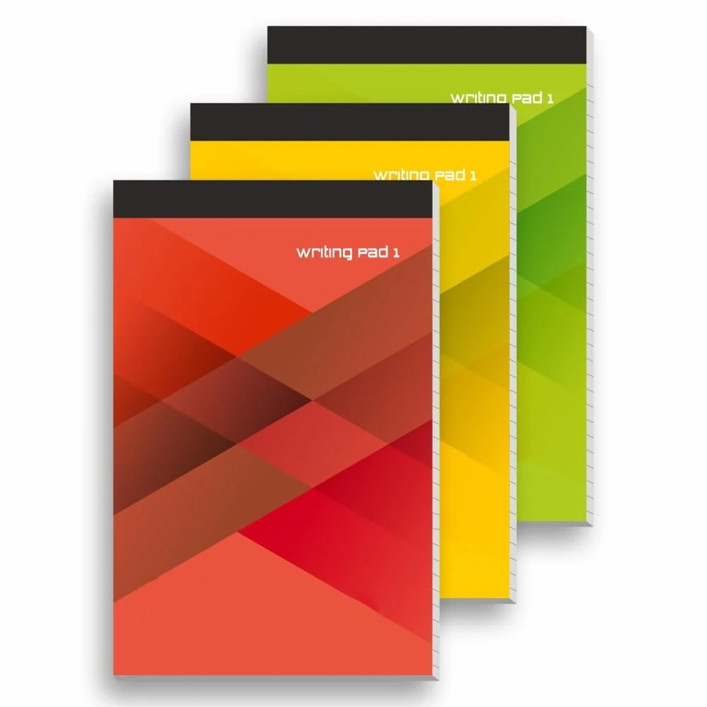 writing-pad-1 Writing Pad – Wide Ruled Lined Paper, Micro Perforated with Durable Cardboard Backing for School-College-Office (Pack of 1) - Image 1